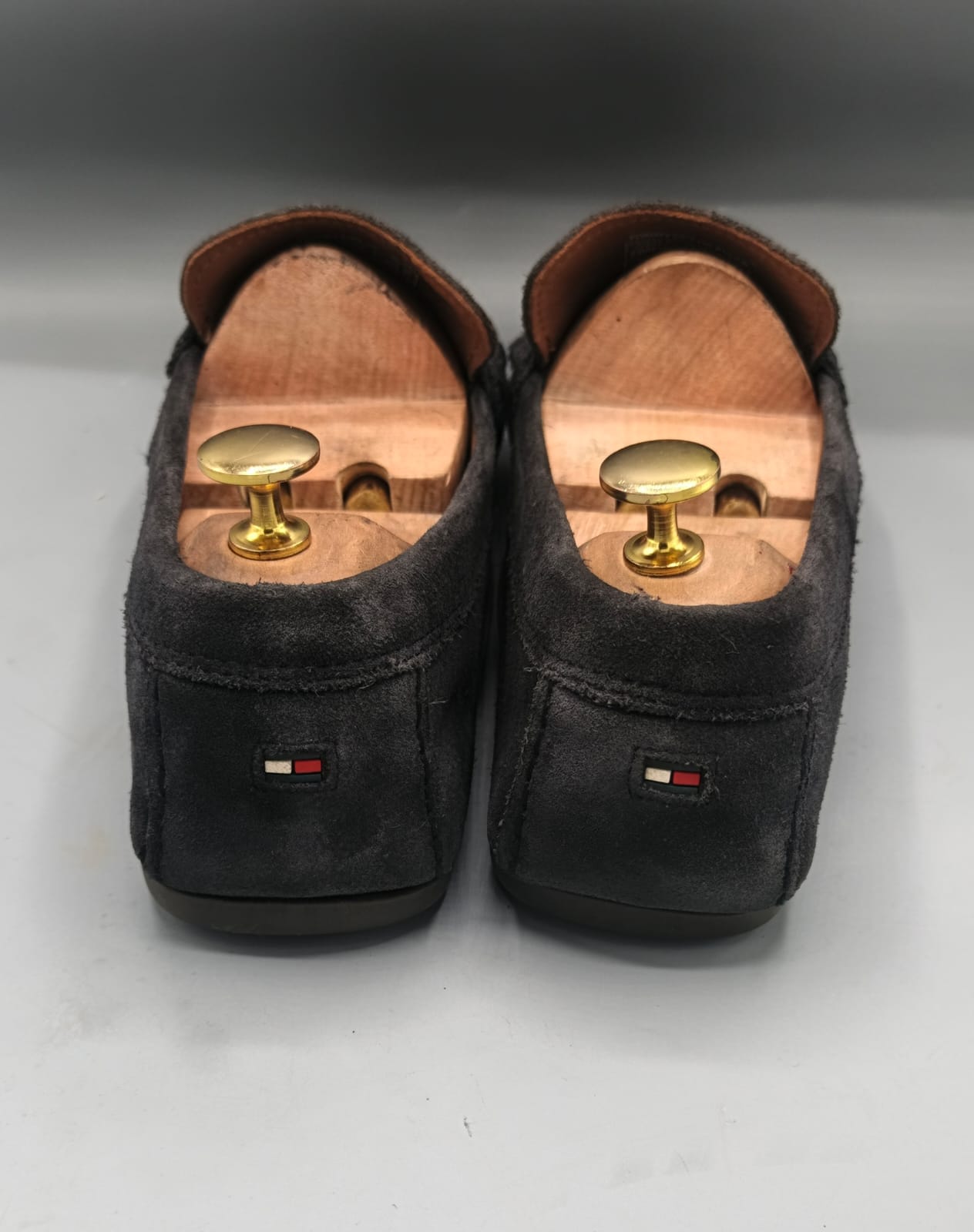 Tommy Hilfiger Black Suede Loafers
