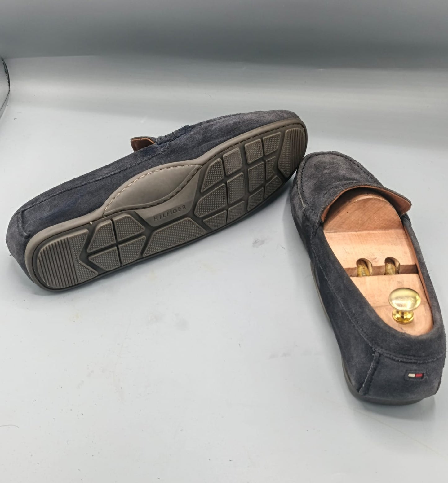 Tommy Hilfiger Black Suede Loafers