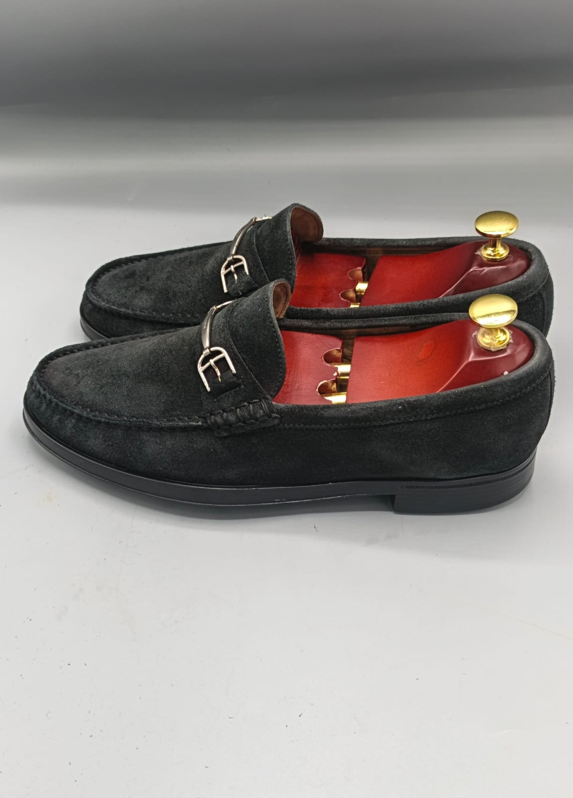 Bally Suede Penny Loafers