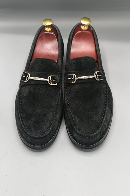 Bally Suede Penny Loafers