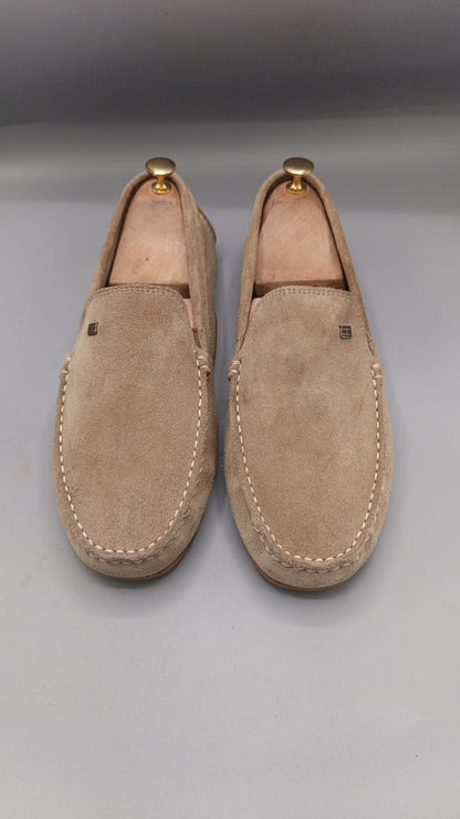 Tommy Hilfiger Beige Suede Loafers