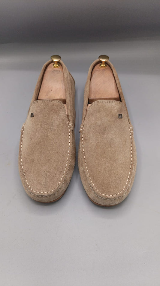 Tommy Hilfiger Beige Suede Loafers