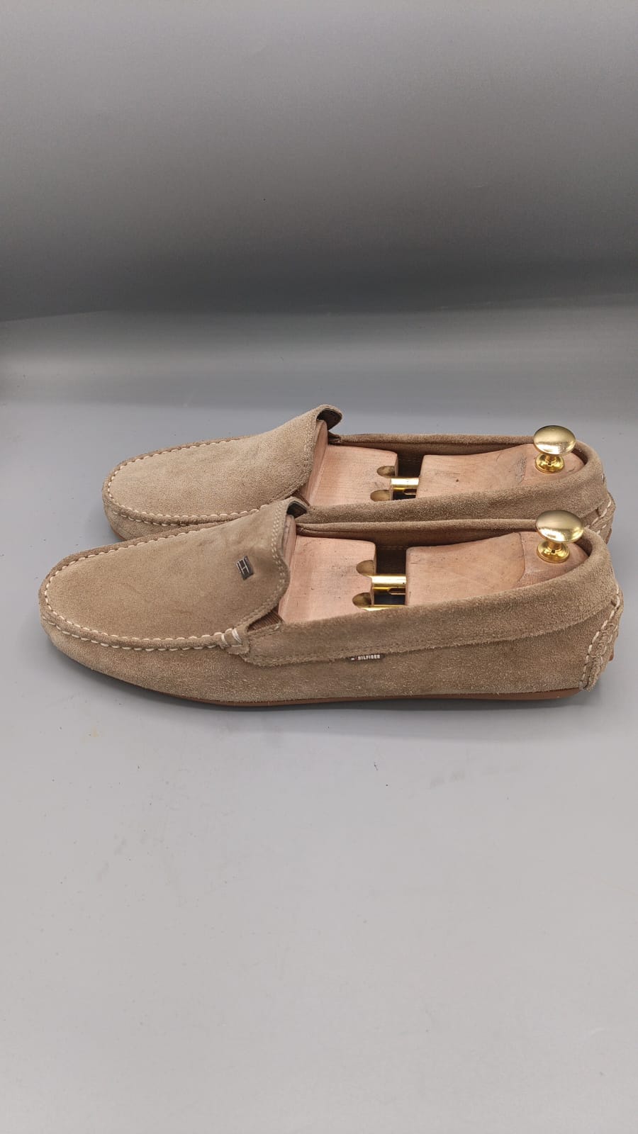 Tommy Hilfiger Beige Suede Loafers