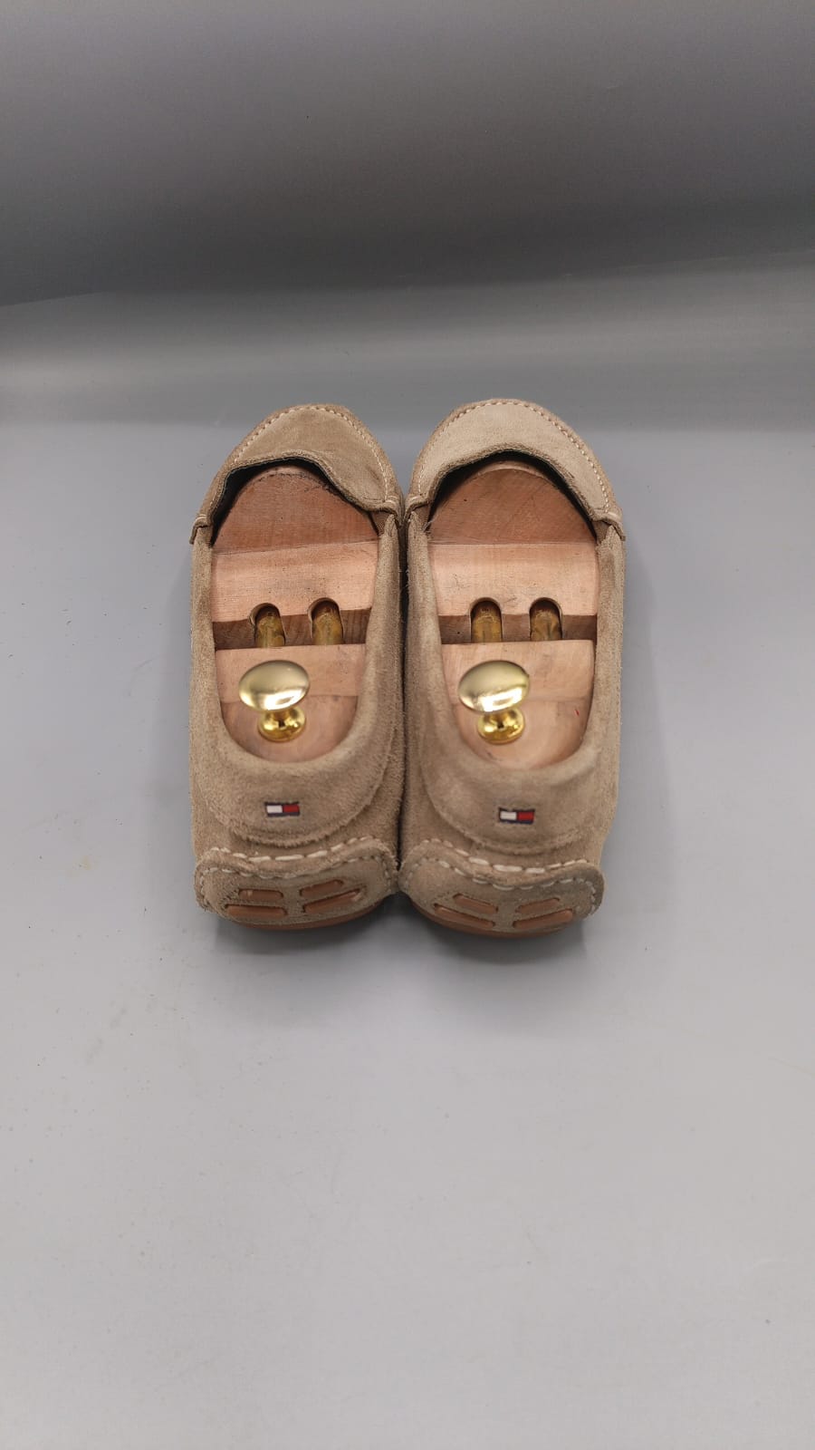 Tommy Hilfiger Beige Suede Loafers