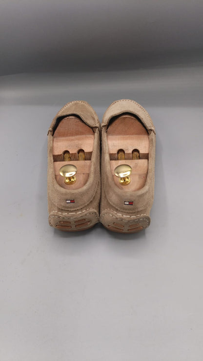Tommy Hilfiger Beige Suede Loafers