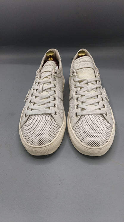 Roberto Cavalli Perforated Leather Sneakers