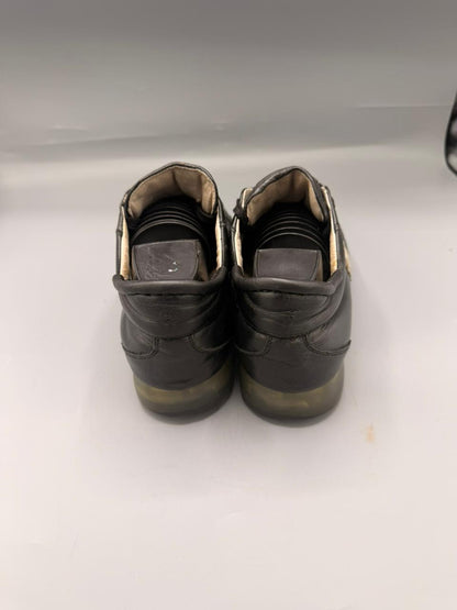 Roberto Cavalli Black Leather Sneakers