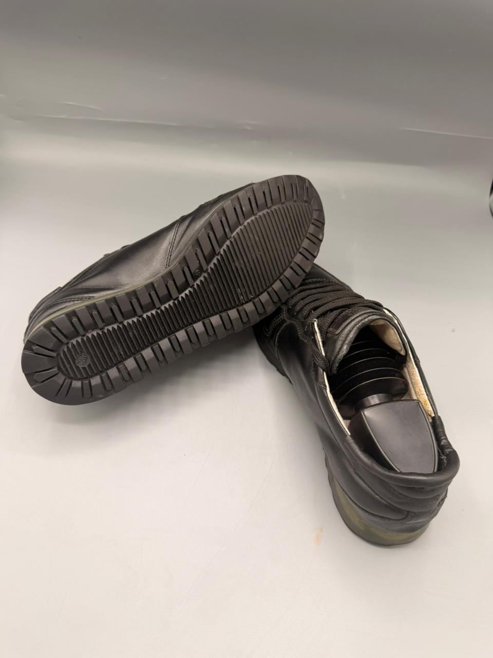 Roberto Cavalli Black Leather Sneakers