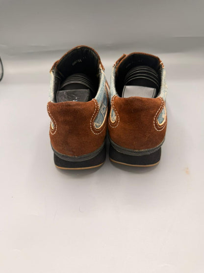 Louis Vuitton Monogram Denim Sneakers (Blue / Brown Suede)