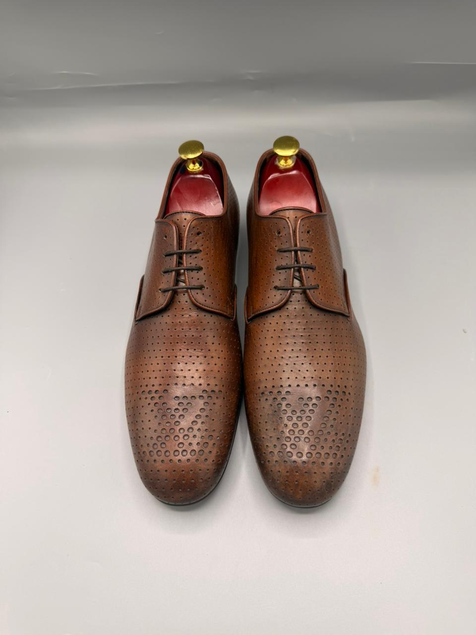Louis Vuitton Perforated Leather Derby Shoes