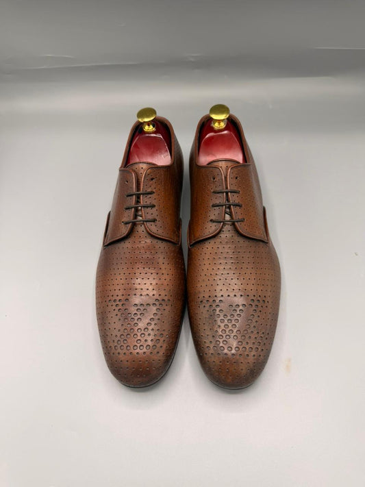 Louis Vuitton Perforated Leather Derby Shoes