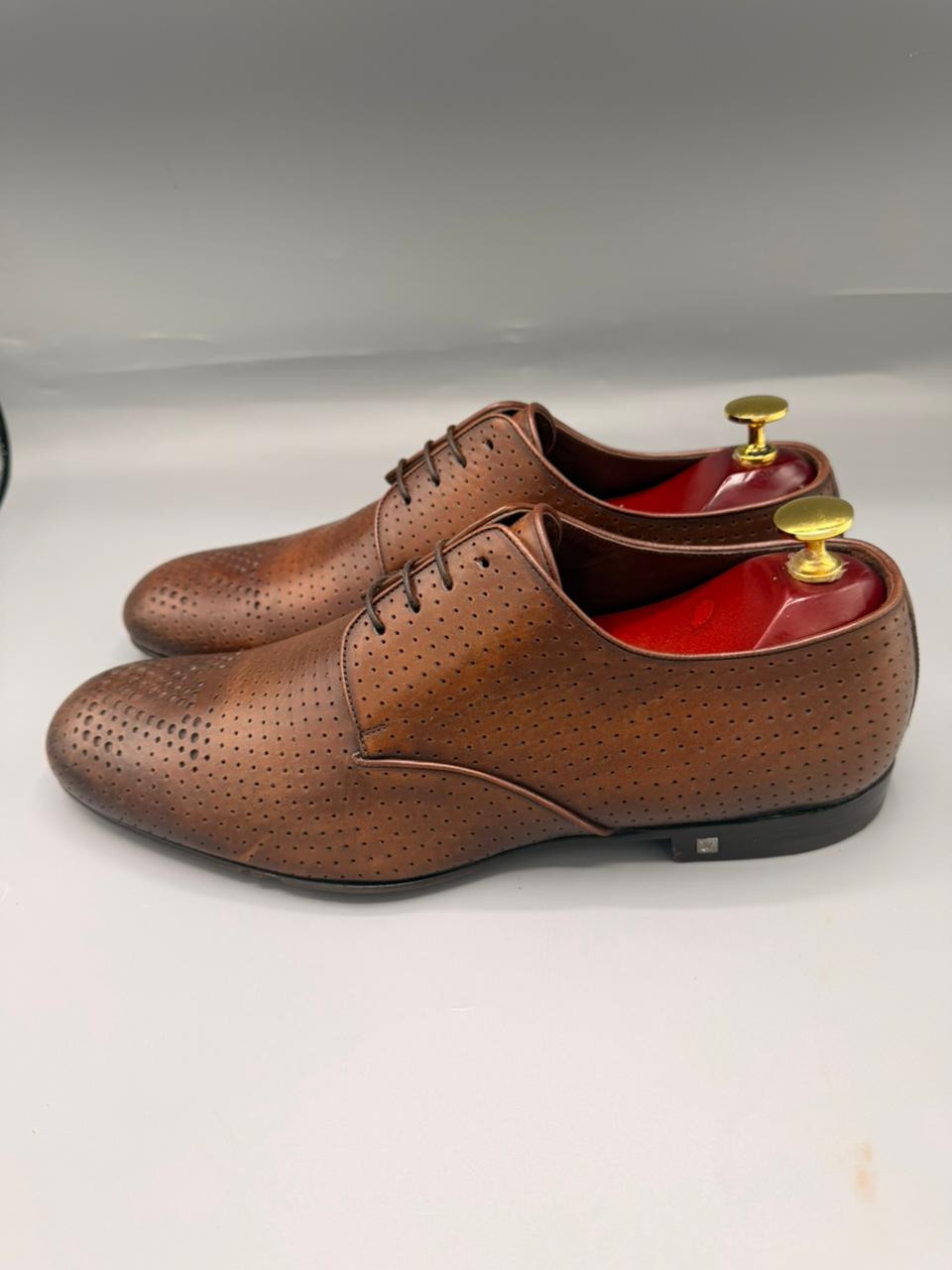 Louis Vuitton Perforated Leather Derby Shoes