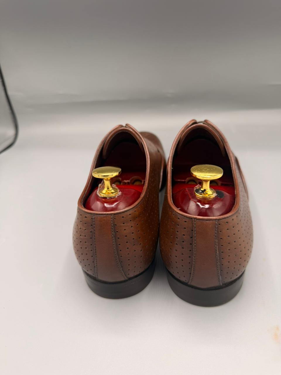 Louis Vuitton Perforated Leather Derby Shoes