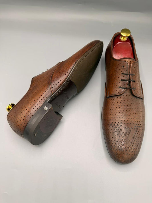 Louis Vuitton Perforated Leather Derby Shoes