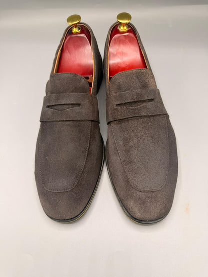HUGO BOSS Suede Leather Loafers
