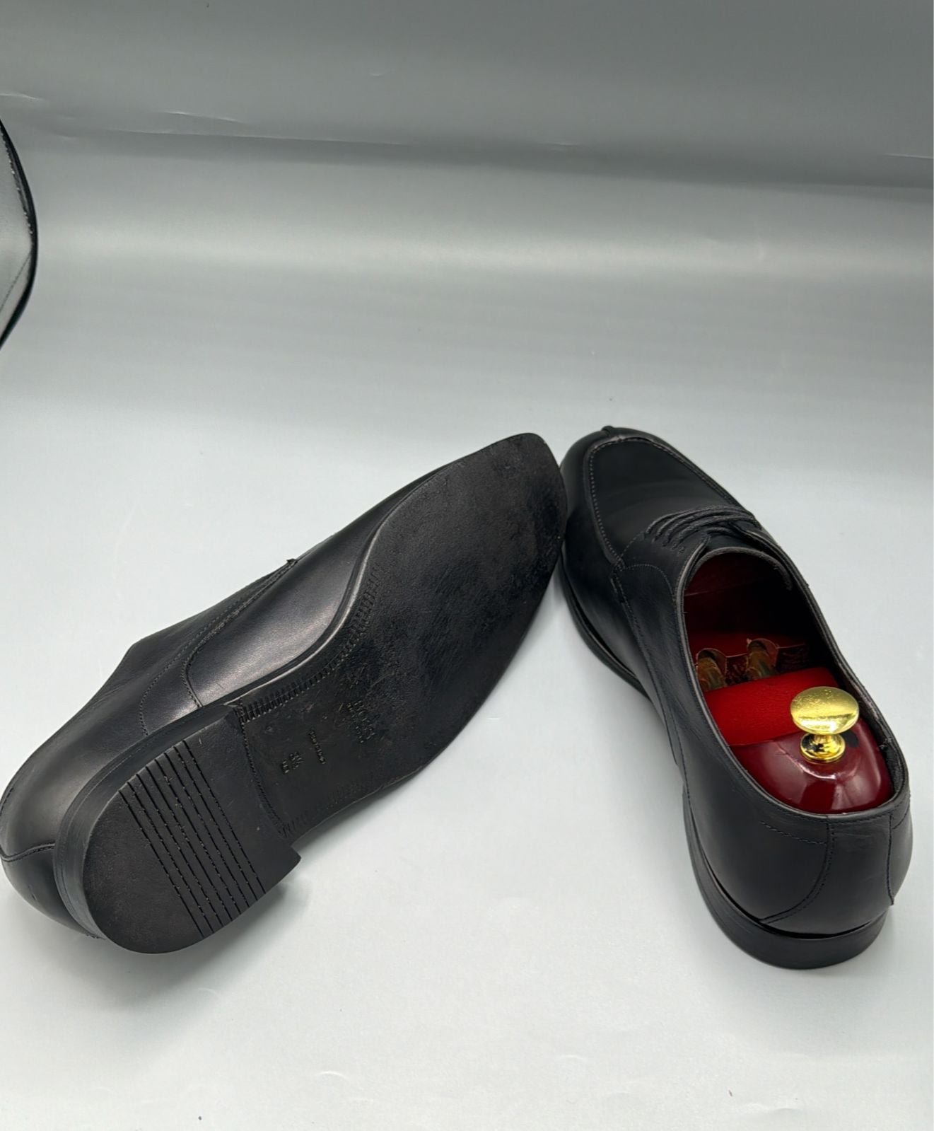 BOSS Black Leather Dress Shoes