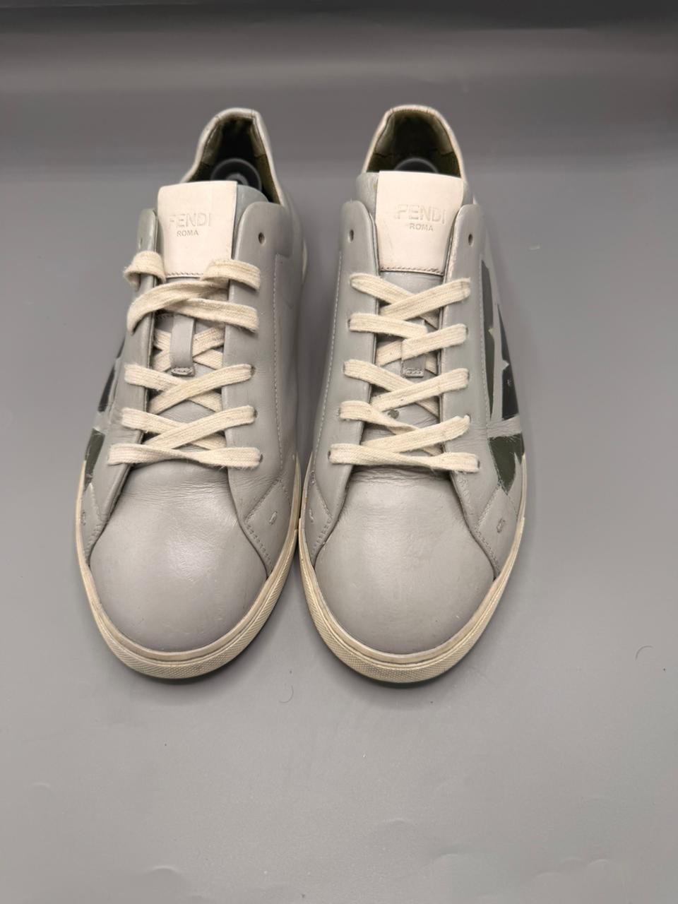 Fendi “Bag Bug” Leather Sneakers