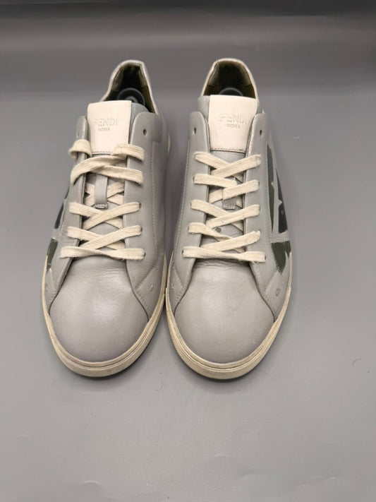 Fendi “Bag Bug” Leather Sneakers