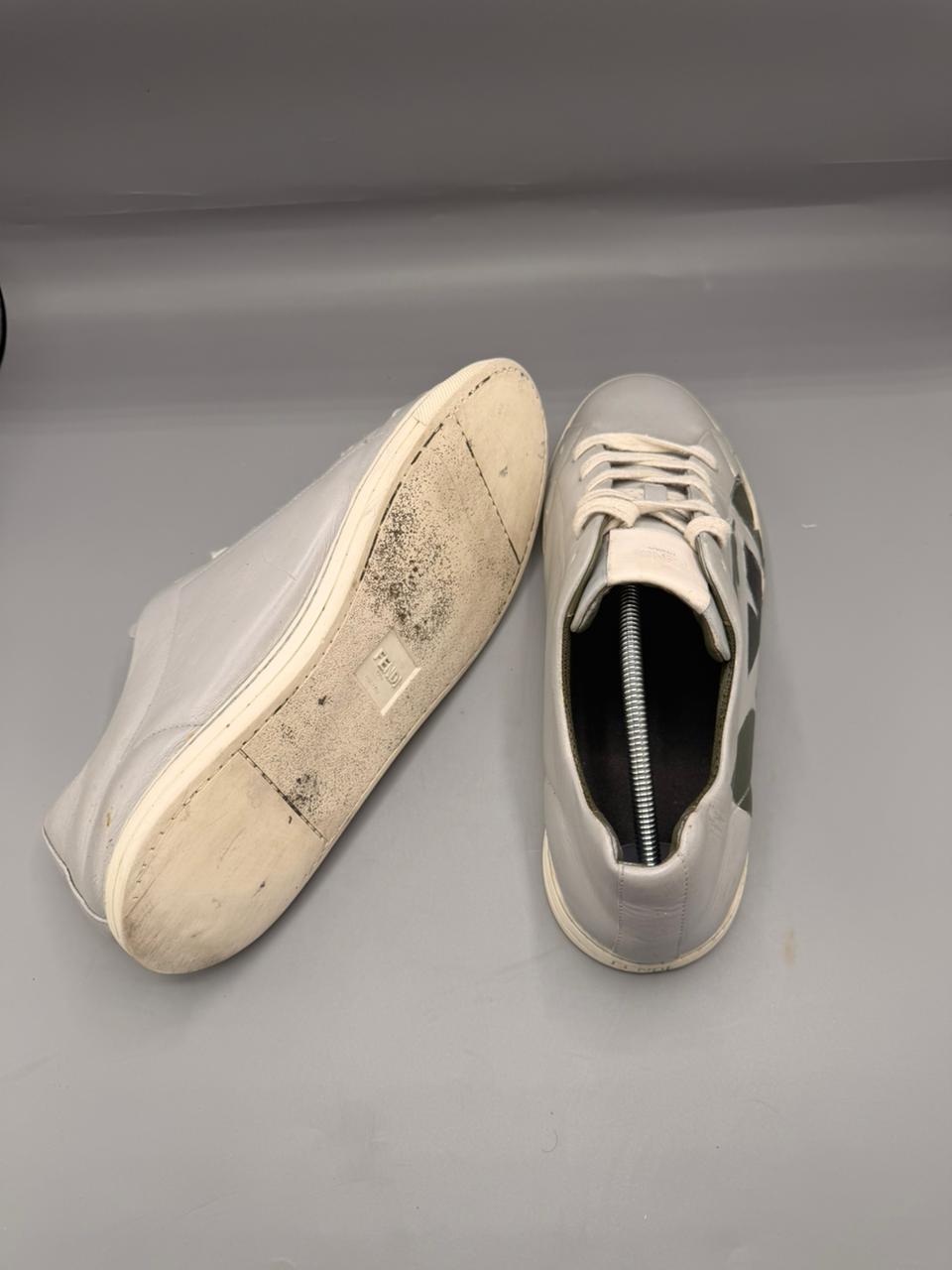 Fendi “Bag Bug” Leather Sneakers