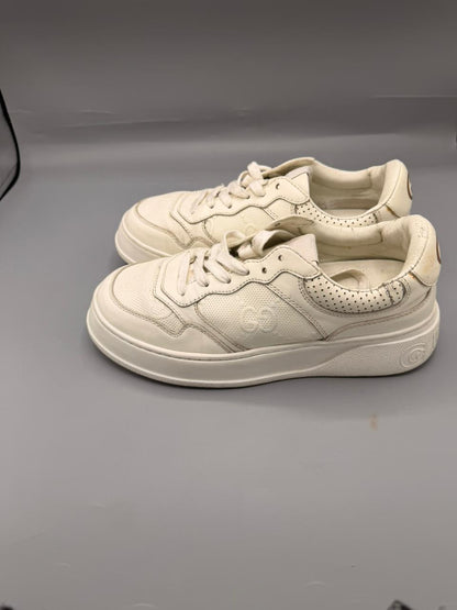 Gucci GG Embossed Low-Top Leather Sneakers