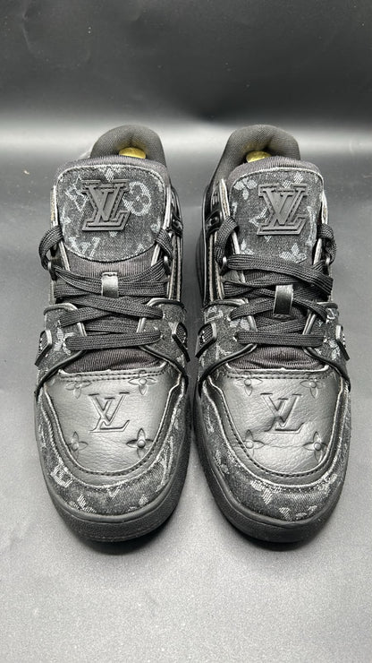 Louis Vuitton Black Monogram Low-Top Sneakers