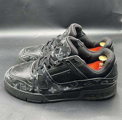 Louis Vuitton Black Monogram Low-Top Sneakers