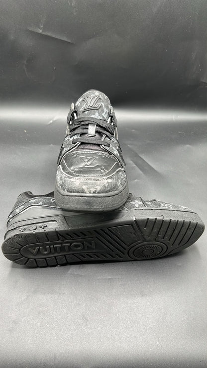 Louis Vuitton Black Monogram Low-Top Sneakers