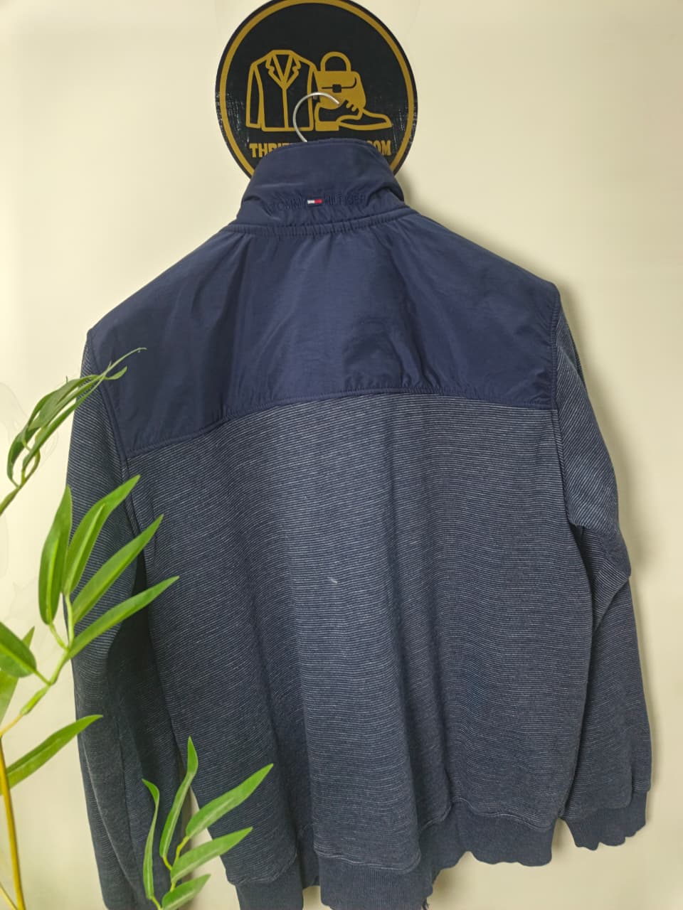 Tommy Hilfiger zip-up track-style jacket (navy)