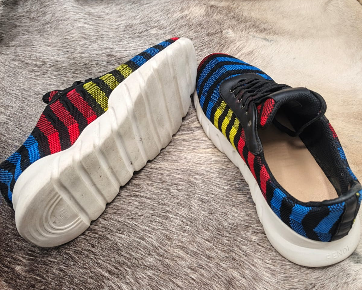 Fendi Fendi Rockoko-style knit runners