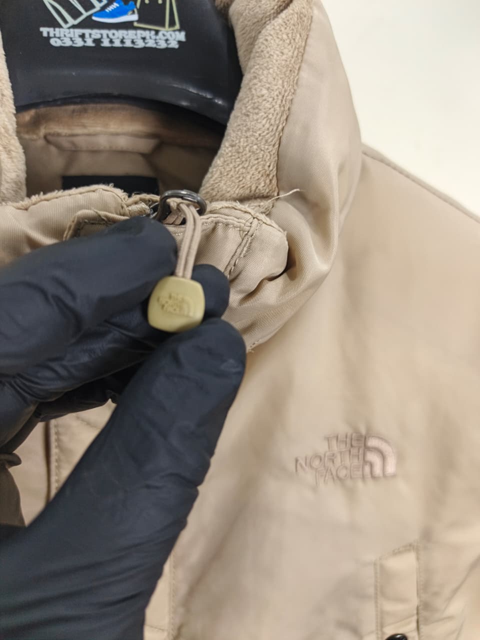 The North Face down parka (beige/stone)