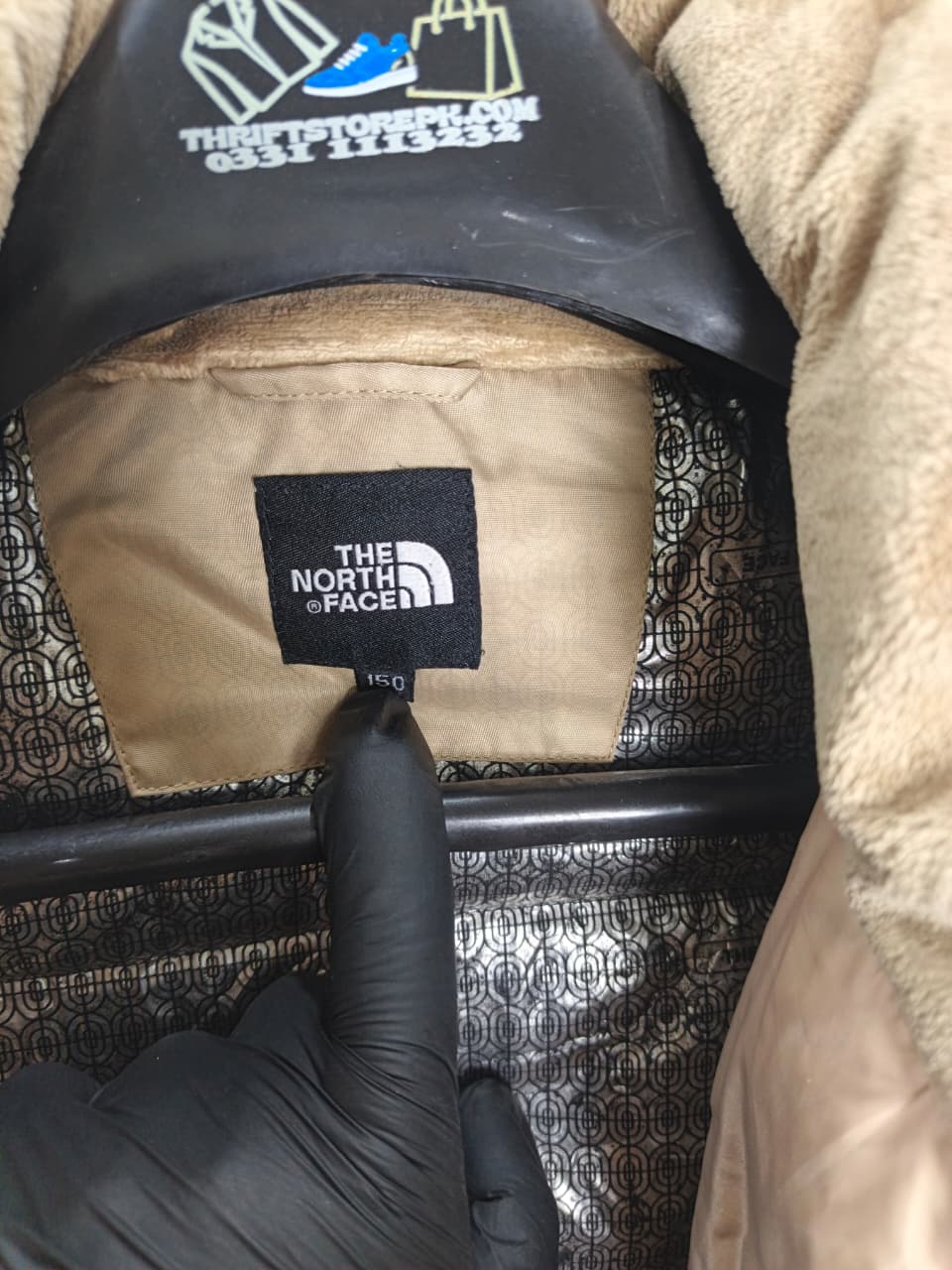 The North Face down parka (beige/stone)