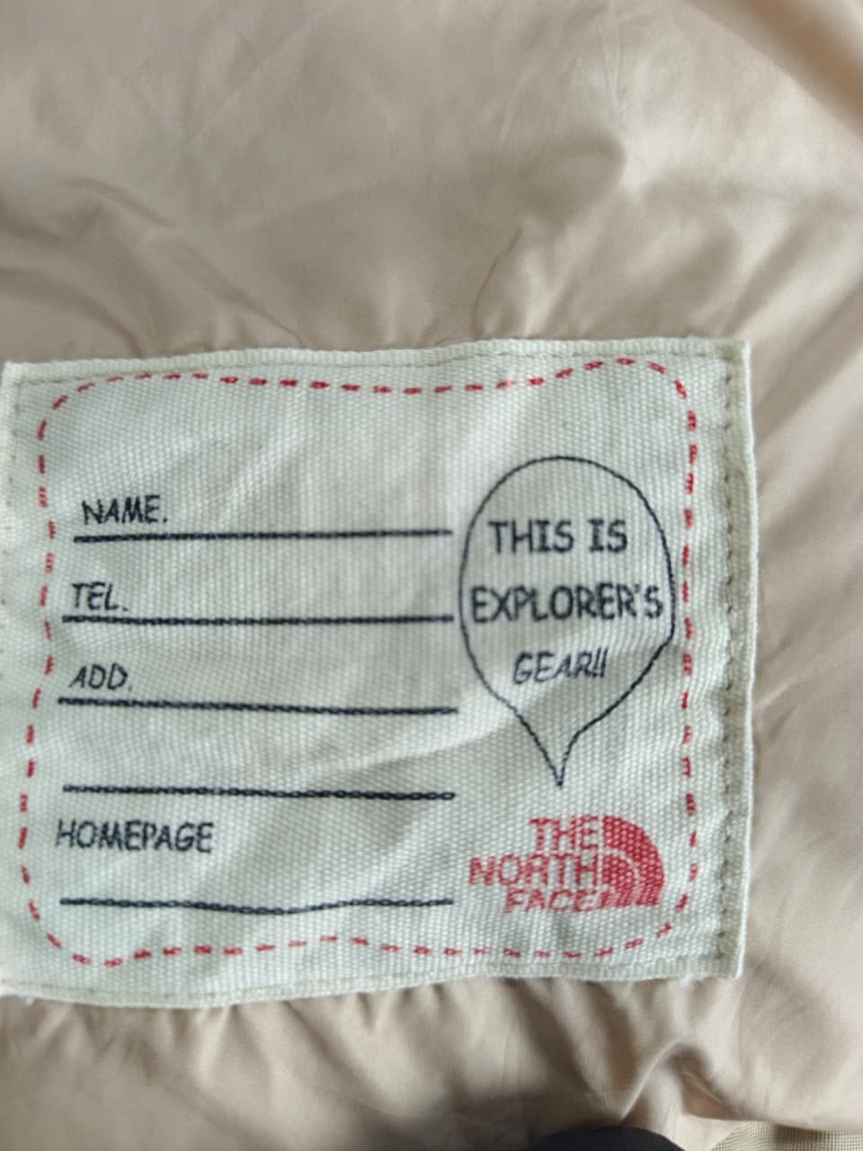 The North Face down parka (beige/stone)