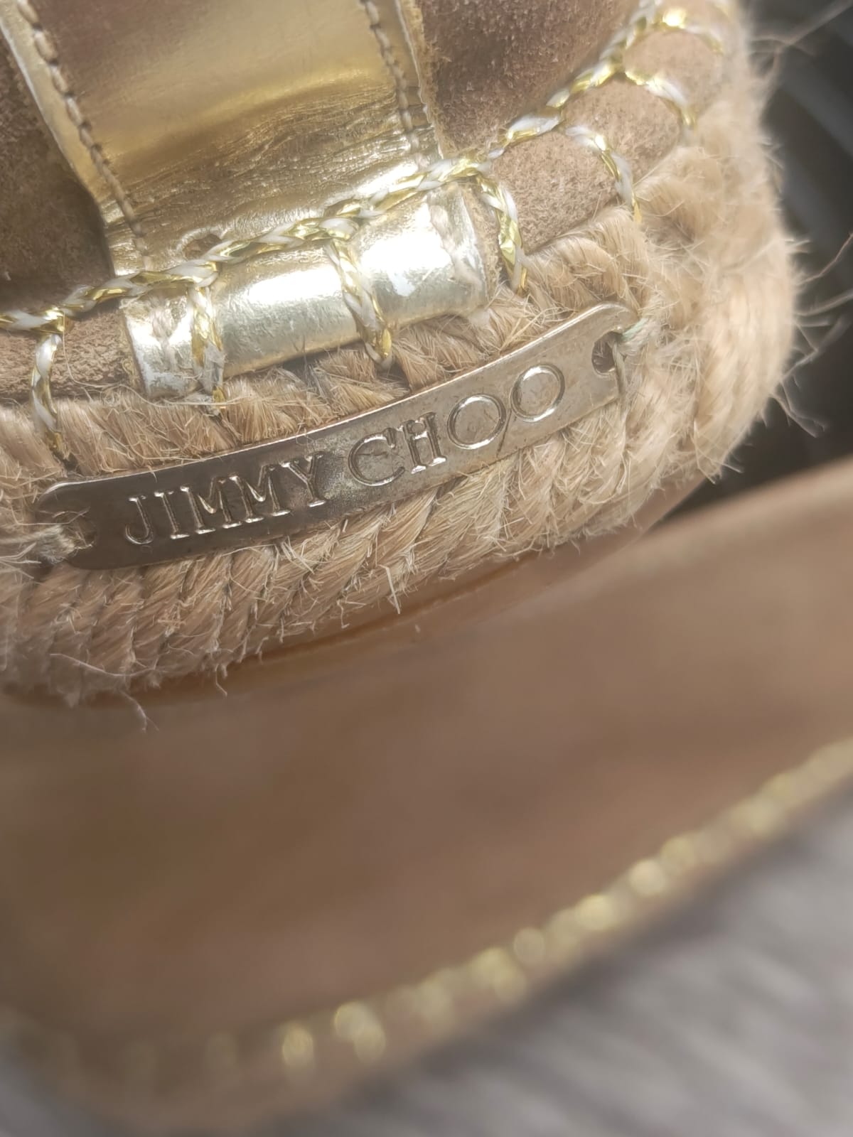 Jimmy Choo Crystal-Embellished Suede Espadrille Loafers