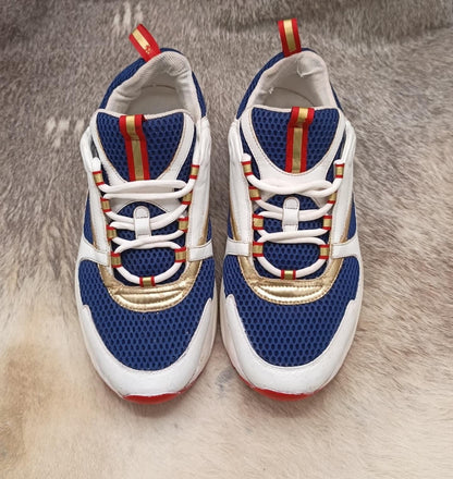 Dior B22 Blue Gold chunky sneakers
