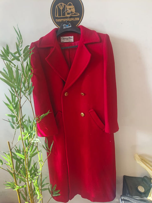 Christian Dior double-breasted long wool coat Women