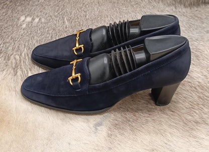 Gucci Suede Horsebit Loafers Women