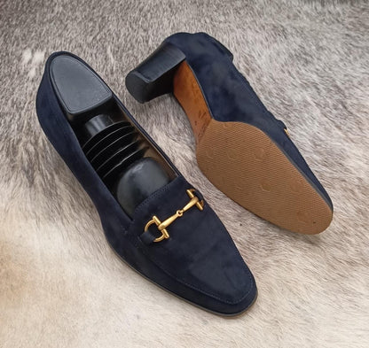 Gucci Suede Horsebit Loafers Women