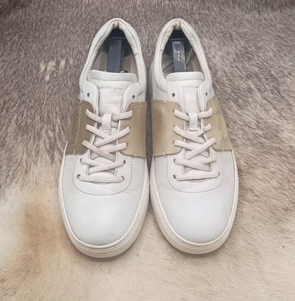 Salvatore Ferragamo Achille 1 Leather Low-Top Sneakers