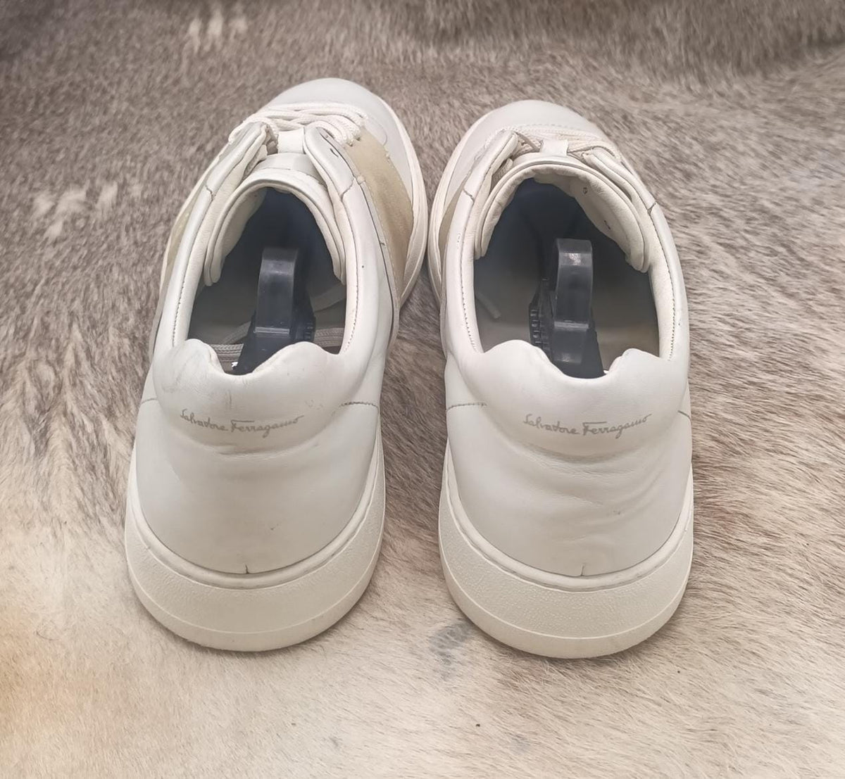 Salvatore Ferragamo Achille 1 Leather Low-Top Sneakers
