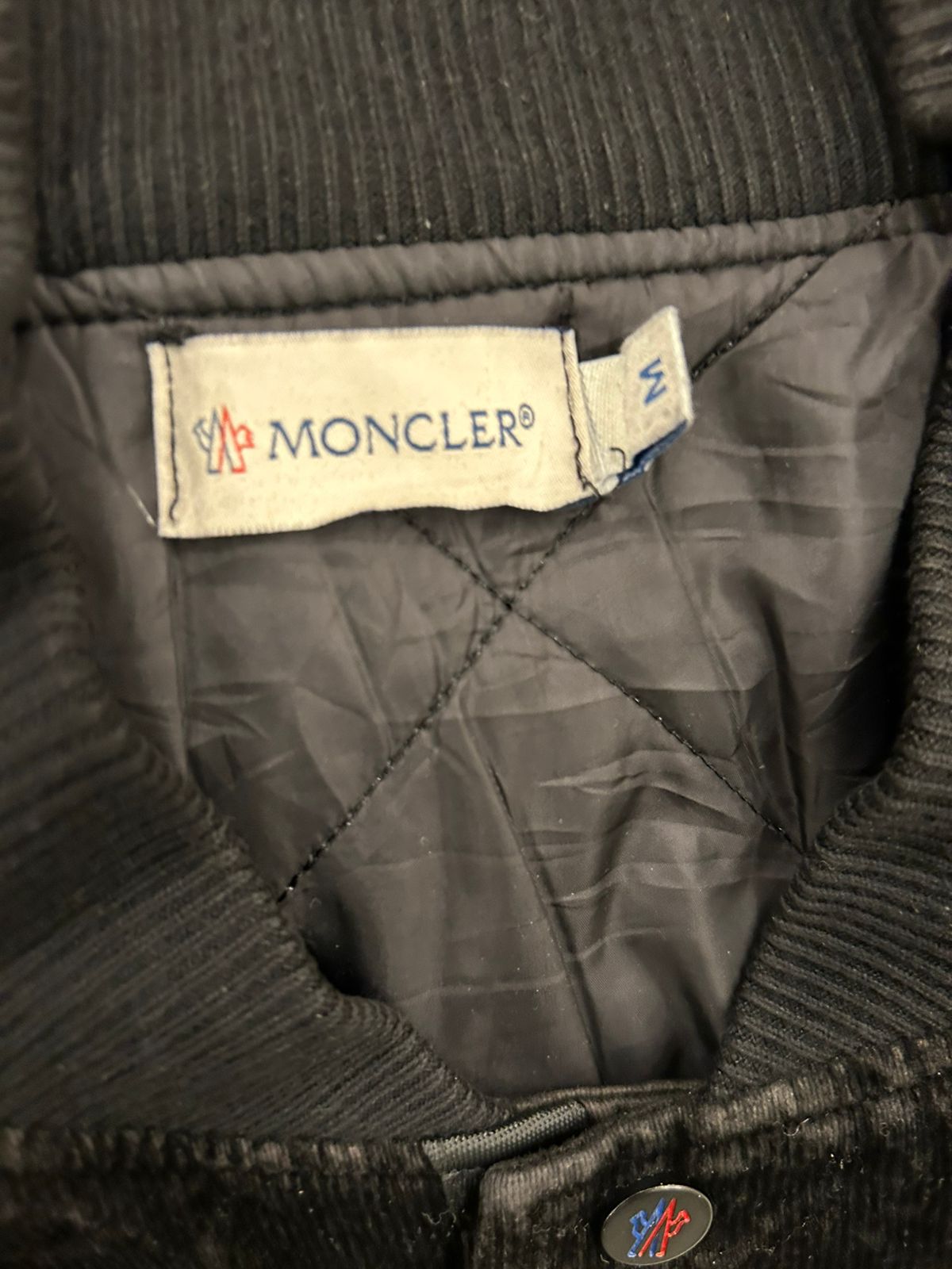 Moncler Genius 7 Fragment Hiroshi Fujiwara Sven appliquéd corduroy down bomber jacket