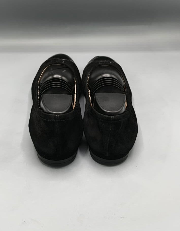 Prada Black Velvet Ballet Flats