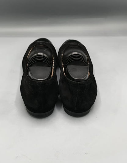 Prada Black Velvet Ballet Flats