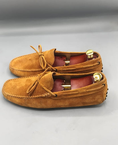 Tod’s Brown Suede Driver Loafers
