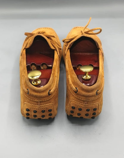 Tod’s Brown Suede Driver Loafers