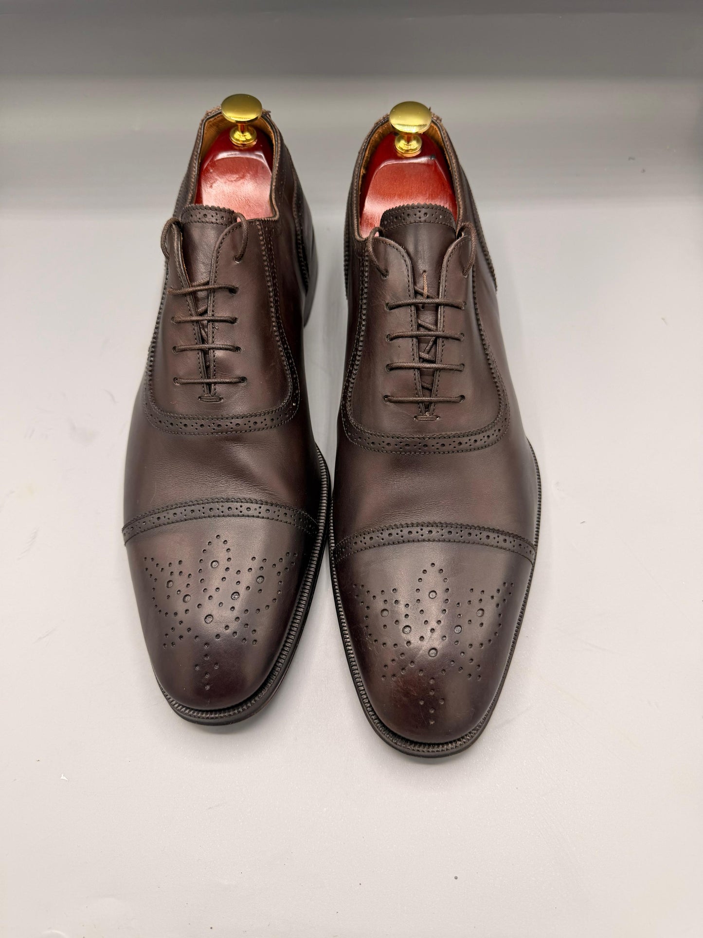 Suitsupply Brown Leather Oxford Shoes